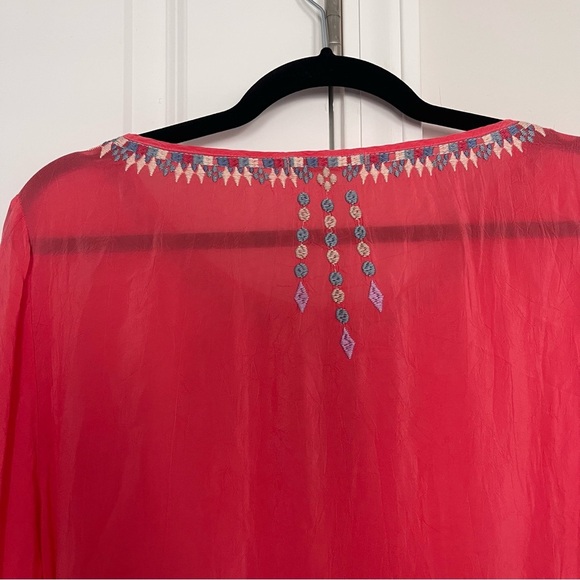 Johnny Was Marin Embroidered Tunic Blouse Top - Picture 8 of 8